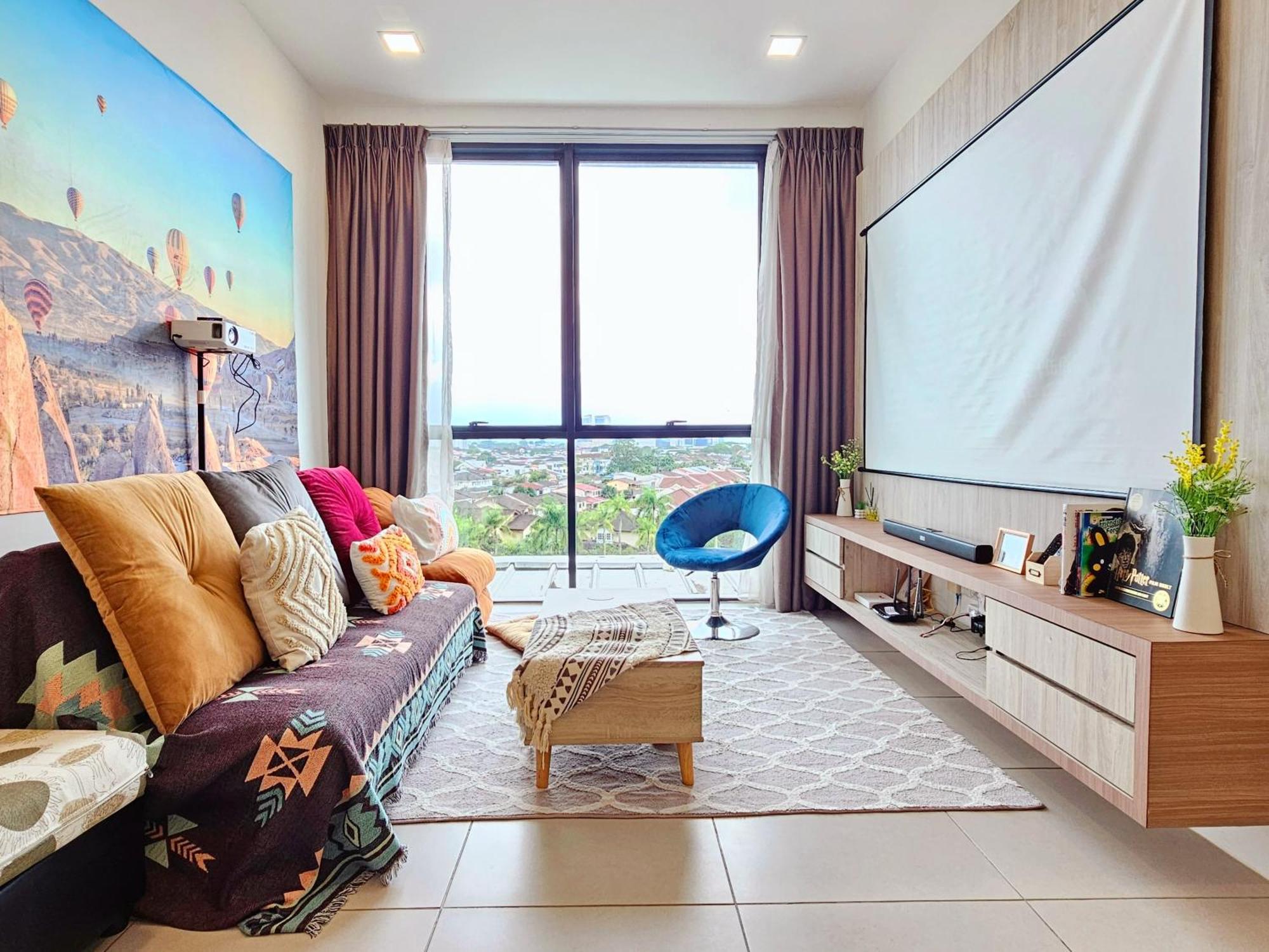 Cozy 2br Near Airport, Town & Vivacity Mall * Kuching
